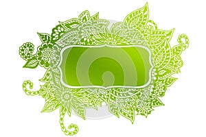 Doodle colored frame