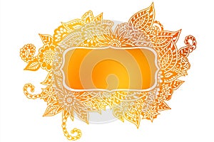 Doodle colored frame