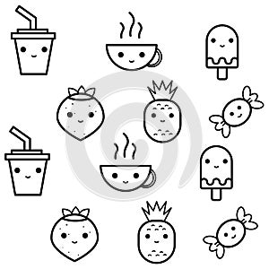 Doodle cute coloring pictures for kids