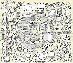Doodle Design Elements Vector set