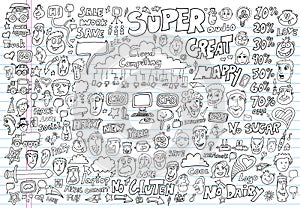 Doodle Design Elements Vector set