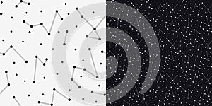 Doodle Dot Seamless Pattern. Abstract Backdrop