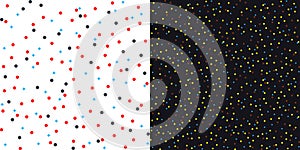 Doodle Dot Seamless Pattern. Abstract Backdrop