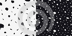 Doodle Dot Seamless Pattern. Abstract Backdrop