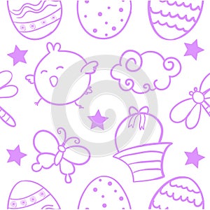 Doodle of easter object style