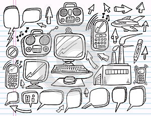 Doodle Electronics Work Business set