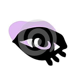 Doodle eye design element