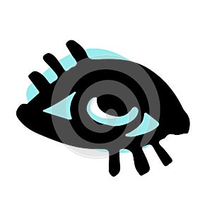 Doodle eye design element