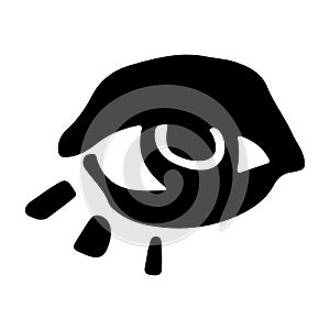 Doodle eye design element