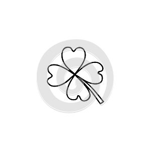 Doodle four leaf clover.