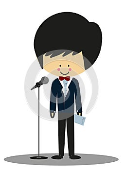 Doodle Host Announcer - Full Color