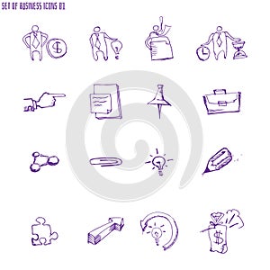 Doodle infographic design elements isolated vector