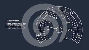 Doodle infographic elements with 7 options. Template for web on a dark background.