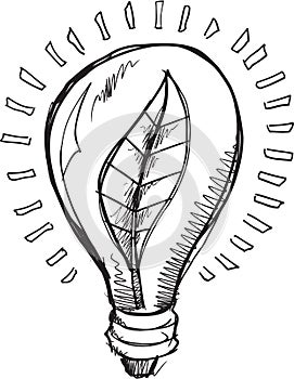 Doodle Light Blub Vector