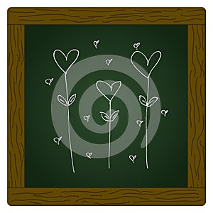 Doodle of a love heart design