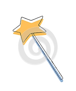 Doodle magic wand icon