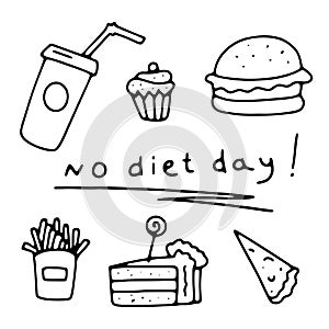 Doodle No Diet Day banner