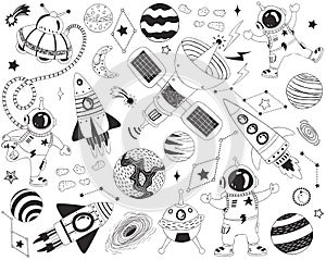 Doodle Outer Space Elements