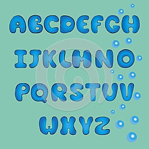 Doodle plump font. Vector illustration EPS 10.