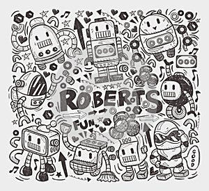 Doodle robot element