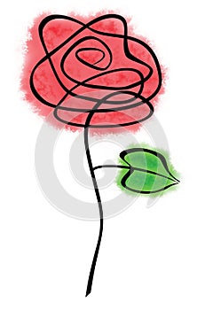 Doodle Rose photo