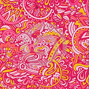 Doodle seamless pattern background