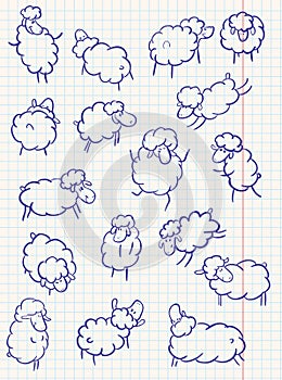 Doodle sheep