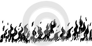 Doodle sketch style of Hand drawn fire vector illustration