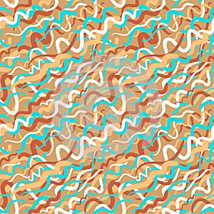 Doodle sketchy abstract seamless pattern. Background with transparent elements. Vector illustration