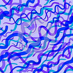 Doodle sketchy abstract seamless pattern. Background with transparent elements. Vector illustration