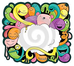 Doodle with space for your text