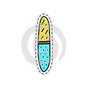 Doodle sticker with nailfile.