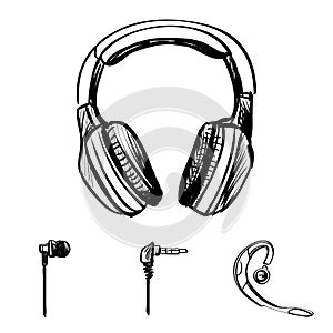 Doodle style headphones