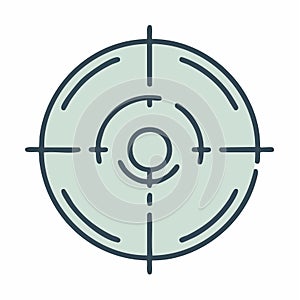 Doodle Style Target and Aim Icon