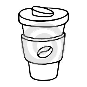 Doodle of take away coffee cup