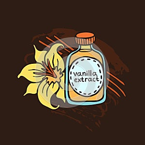 Doodle Vanilla Extract In Bottle