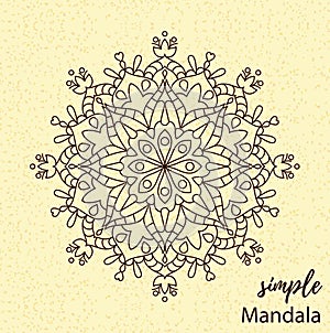 Doodle vector ornement mandala illustration photo