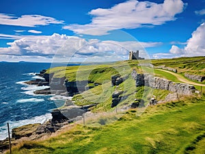 Doolin Co Clare Ireland  Made With Generative AI illustration