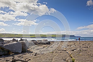 Doolin's Bay, The Burren. Looking at View