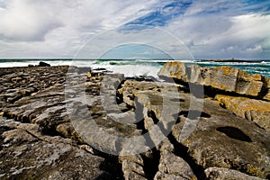 Doolin's Bay, The Burren. Panorama