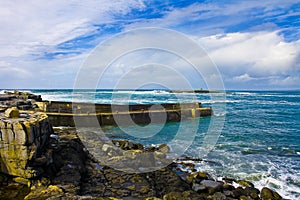 Doolin's Bay, The Burren. Panorama