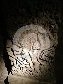 The Doom Stone at York Minster, Northern England