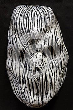 Doom Wraith Face Mask Halloween Costume Isolated on Black Background