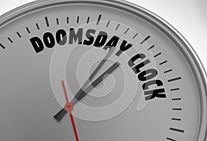 doomsday clock 100 seconds to twelve photo