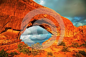 Door Arch at the Arches National Park, Utah