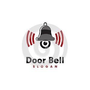 Door bell logo , handbell logo vector