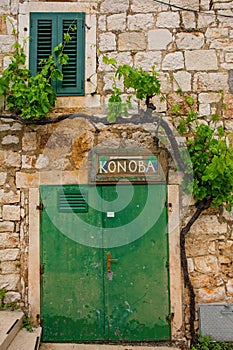 Door in Bol, Brac Island, Croatia