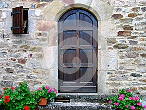 Door and cat