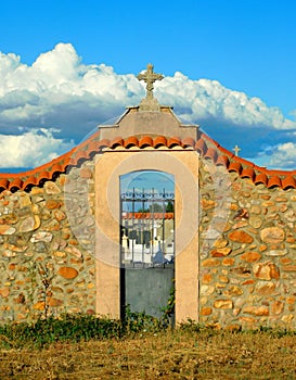 door in the cementery of Nogarejas photo