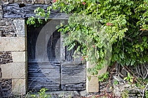 Door of a chateau in Tarn et Garonne, France